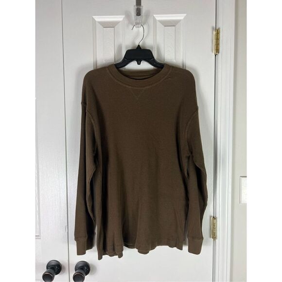 Beverly Hills Polo Mens Brown Thermal Shirt XL - Picture 1 of 4